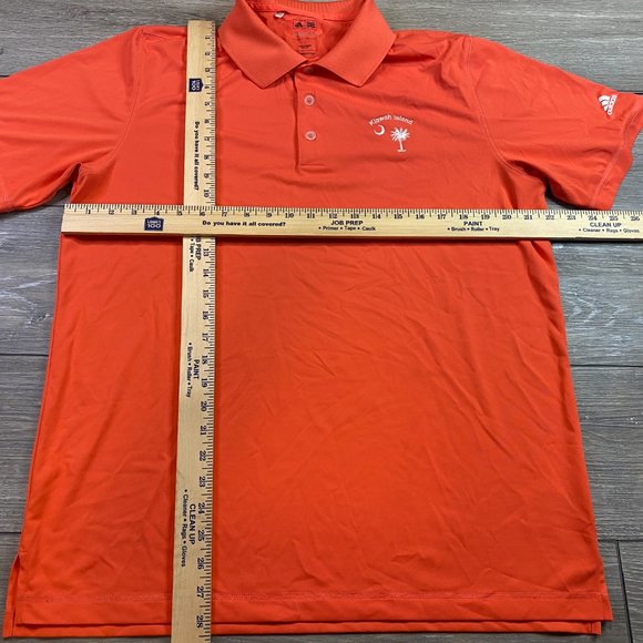 Adidas Golf Polo Orange Performance Kiawah Island Large L - Picture 6 of 6